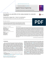 Applied Thermal Engineering: Xiaoyong Zhou, Qingjun Zhao, Weiwei Cui, Jianzhong Xu