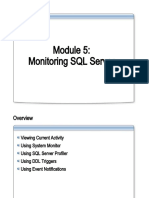 Monitoring SQL Server Performance and Activity