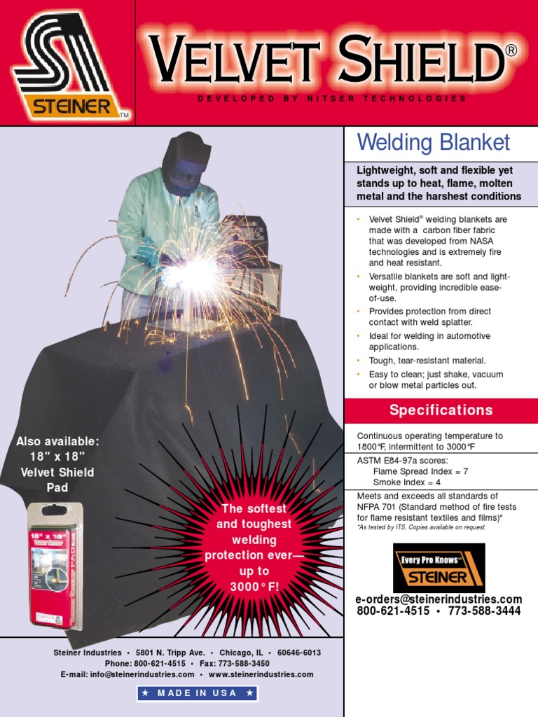 Velvet Shield Blanket | PDF | Welding | Construction