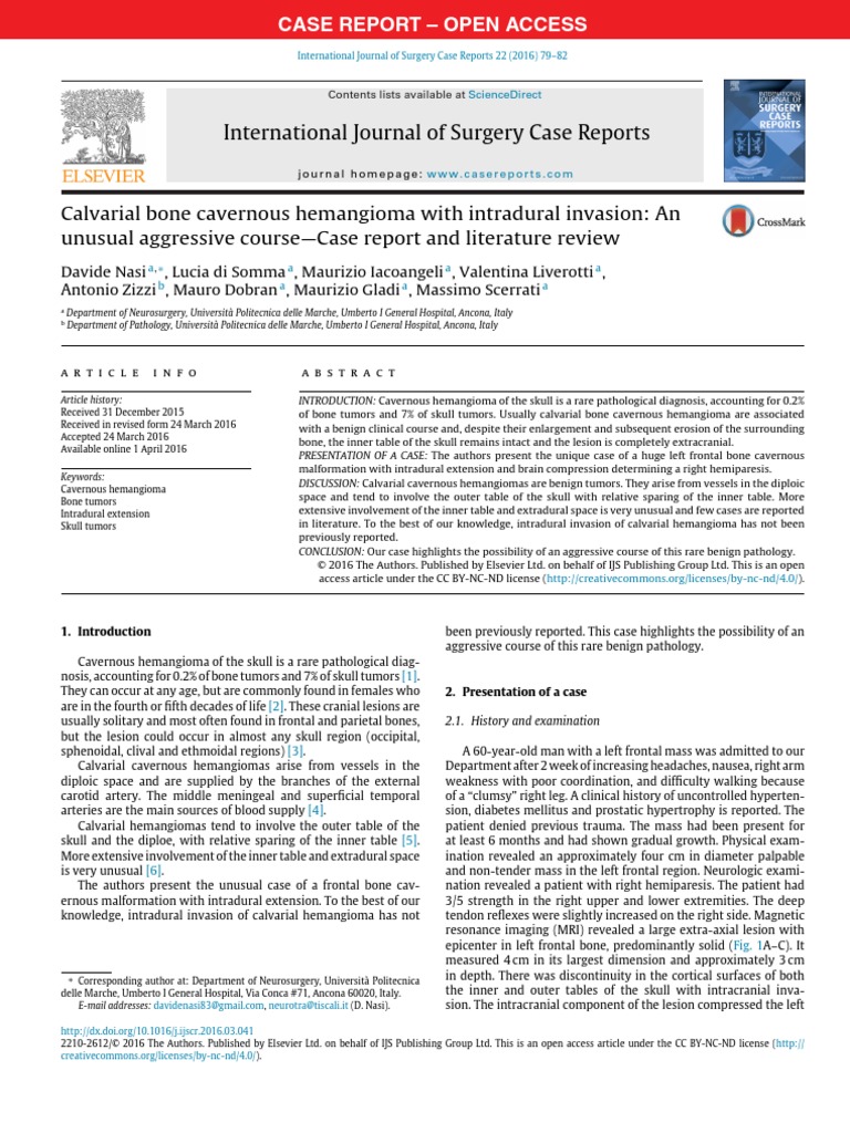 International Journal of Surgery Case Reports | PDF | Magnetic ...