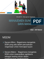 Kuliah 9.Msdm Agribisnis