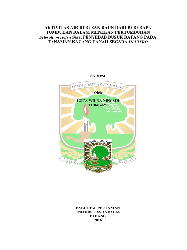 Skripsi Pertanian Unand Ide Judul Skripsi Universitas