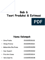 BAB 6 Teori Produksi & Estimasii