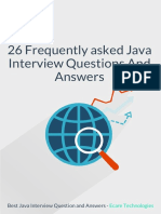 26 Frequently asked Java Interview Questions and Answers
