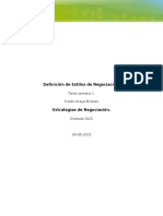 Tarea Semana N 1 Estrategía de Negociación