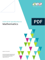 CCEA GCSE Mathematics Specification 2017