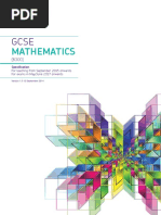 AQA GCSE Mathematics Specification