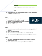 Astrobiology 3 Level Questions