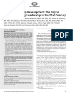 Board Leadership Development: The Key To Effective Nursing Leadership in The 21st Century