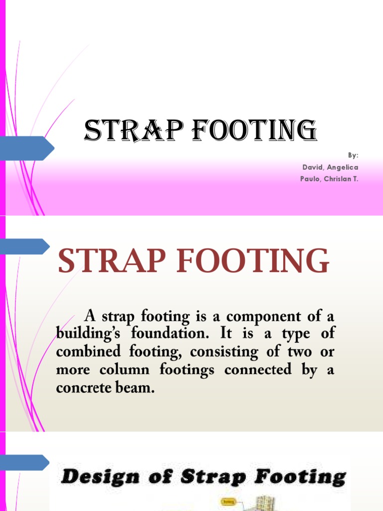 Design of a Strap Footing to Support Two Columns Spaced 6.2m Apart PDF Column Beam (Structure)