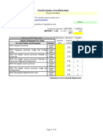 Fuel Escalation Cost Worksheet: Project Number