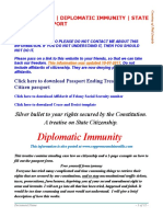 Beat The Law - Diplomatic Immunity - State Citizen Passport