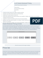 The Key Functionalities of Oracle Advanced Pricing