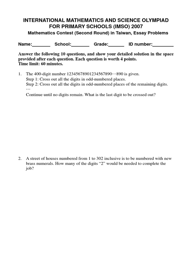 mathematics essay writing