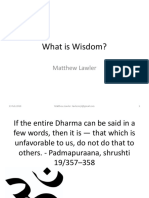 Talk - What Is Wisdom