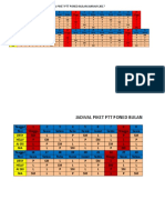 JADWAL PIKET PTT PONED