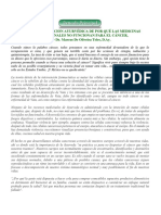 Explicación Ayurvédica de Por Qué Las Medicinas Convencionales No Funcionan Para El Cáncer