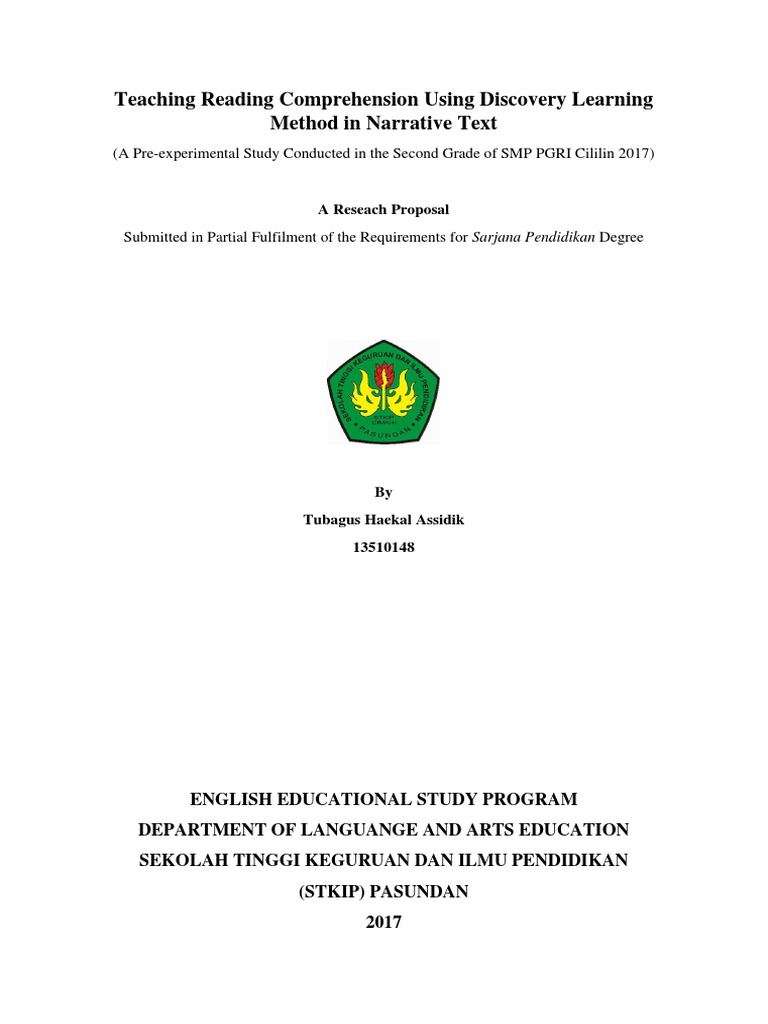 Teaching Reading Comprehension Using Discovery Learning Method In