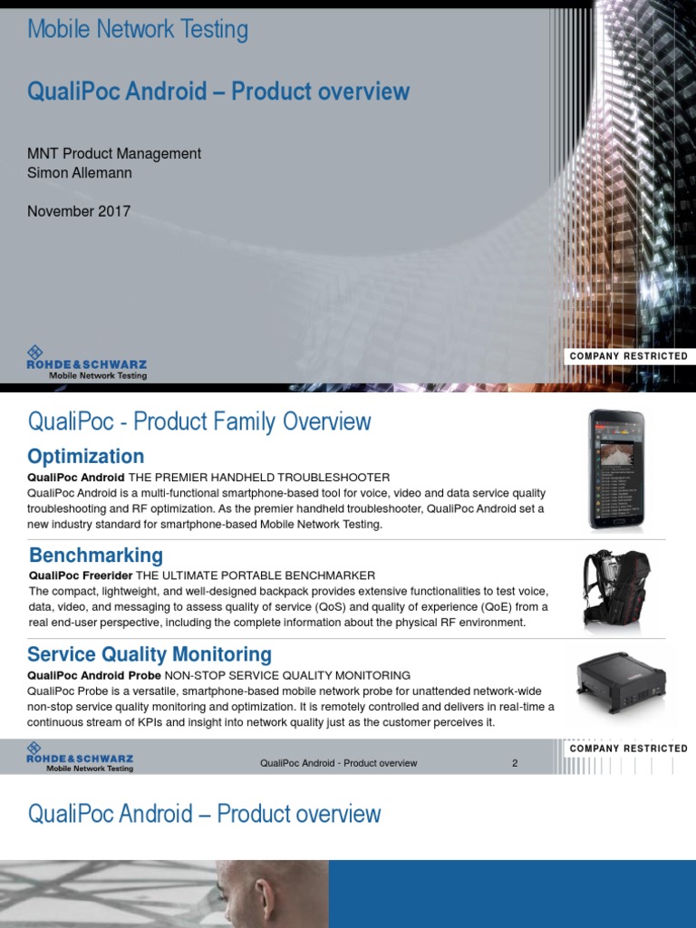 QualiPoc Android - Product Overview | Download Free PDF | Wi Fi ...