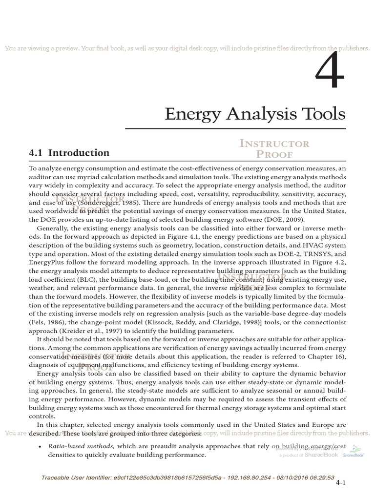 Energy Analysis Tools Overview | PDF | Fraction (Mathematics) | Hvac