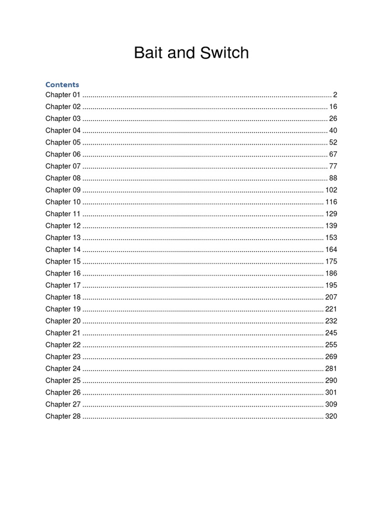 Bait and Switch PDF Anger Sleep