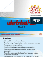 Aadhaar Enrolment Module: Process, Roles, Guidelines