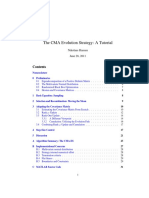 The CMA Evolution Strategy: A Tutorial: Nikolaus Hansen June 28, 2011