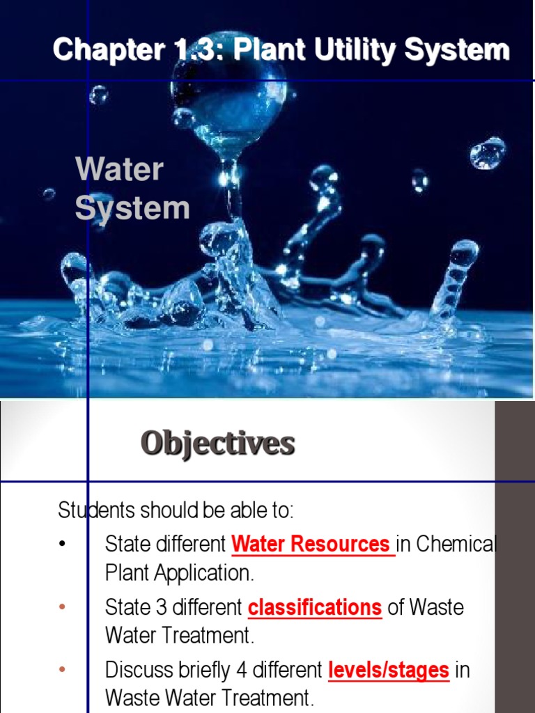 Chapter 1.3: Plant Utility System | PDF | Science & Mathematics