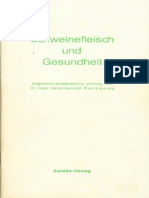 Reckeweg, Hans-Heinrich-Schweinefleisch Und Gesundheit-Mit Dem Wichtigen Nachtrag (1977, 51S.)