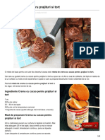Cartederetete.ro-crema Cu Cacao Pentru Prajituri Si Tort