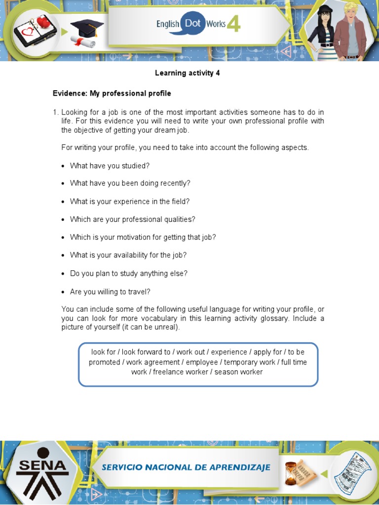 26 Evidence My Professional Profile  PDF  Motivation  Motivational