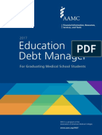 Education Debt Manager For Graduating Medical School Students - 2017
