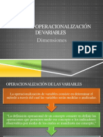 Variables Operacionalizacion