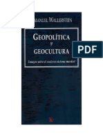 Wallerstein - Geocultura Geopolitica