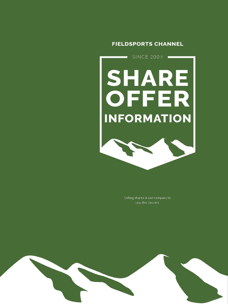 Invest in Fieldsports Channel Shares | PDF | Stocks | Initial Public ...