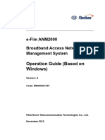 E-Fim ANM2000 Broadband Access Network Management System Operation Guide (Based On Windows) (Version A)