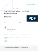 Selecting Fluid Package