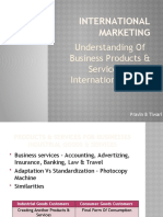 International Marketing: Understanding of Business Products & Services in International Trade
