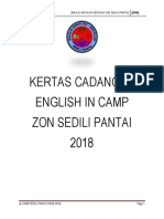 Kertas Cadangan English Camp Zon Sedili