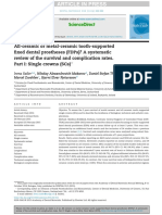 All-Ceramic or Metal-Ceramic Tooth-Supported Fixed Dental Prostheses (FDPS) A Systematic Review of The Survival and Complication Rates Part I Single Crowns