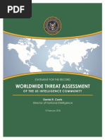 Worldwide Threat Assessment -- 2018 -- US Director of National Intelligence