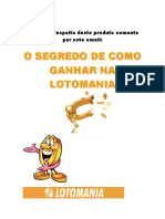 Lotomania o Segredo de Como Ganhar