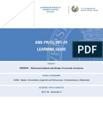 ANX-PR/CL/001-01 Learning Guide: 43000441 - Advanced Analysis and Design of Concrete Structures