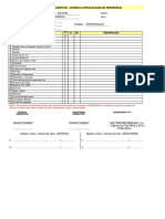 Check List de Equipos y Herramientas Cambio de Turno Emergencia