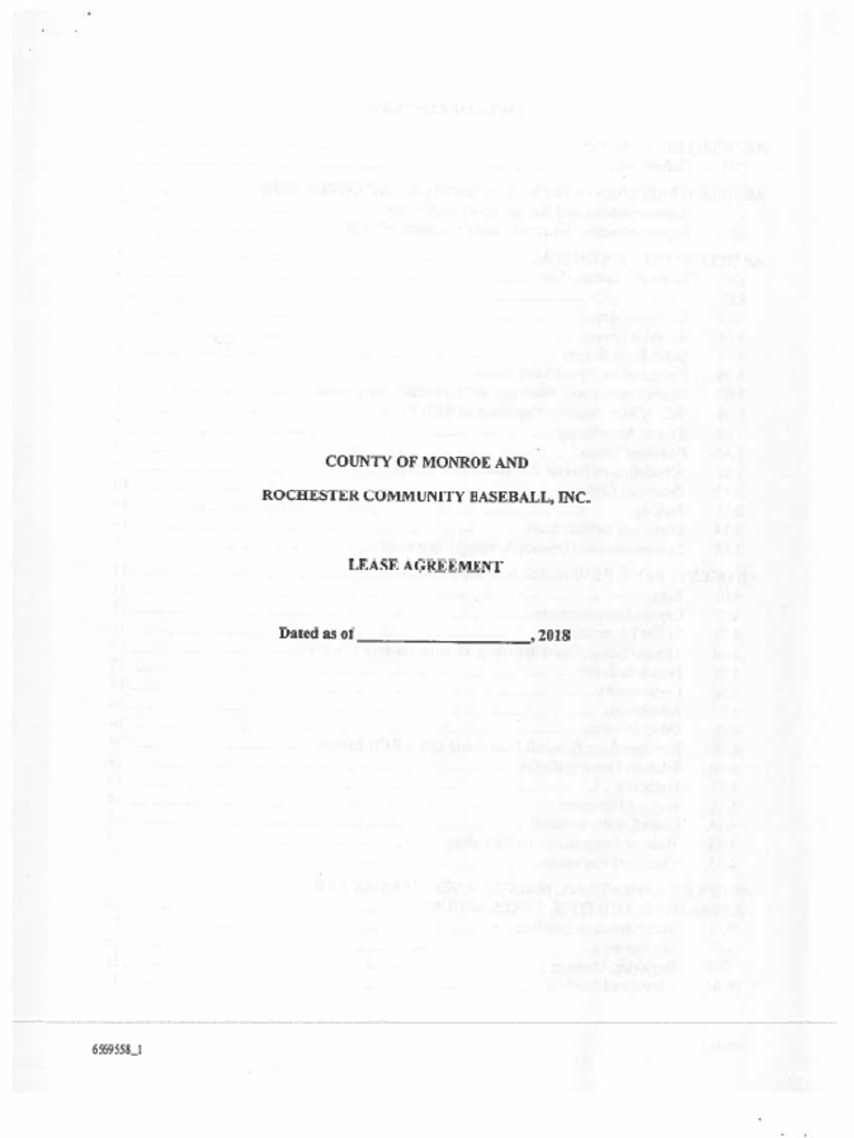 2018 Frontier Field Lease Agreement | PDF