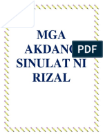 Mga Akda Ni Rizal