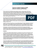 Consumer Guide: Human Exposure To Radio Frequency Fields: Guidelines For Cellular and PCS Sites
