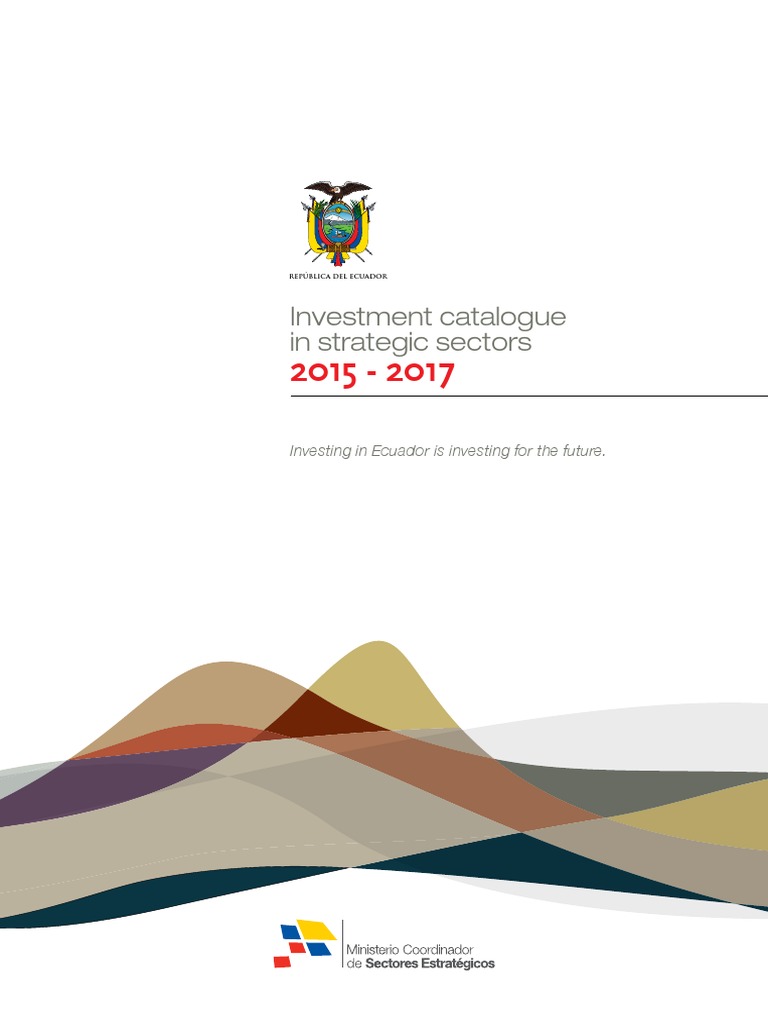 Investment Catalogue in Strategic Sectors 2015 2017 Inglés PDF