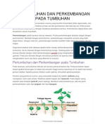 Pertumbuhan Dan Perkembangan Tanaman