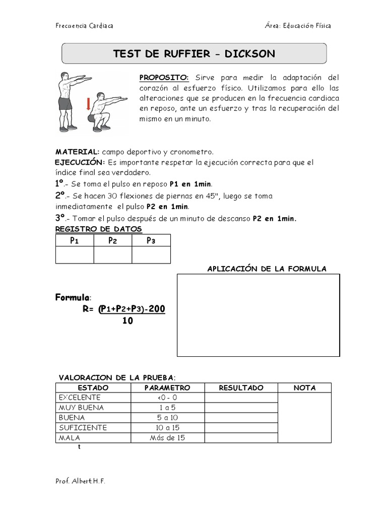 Test de Ruffier | PDF